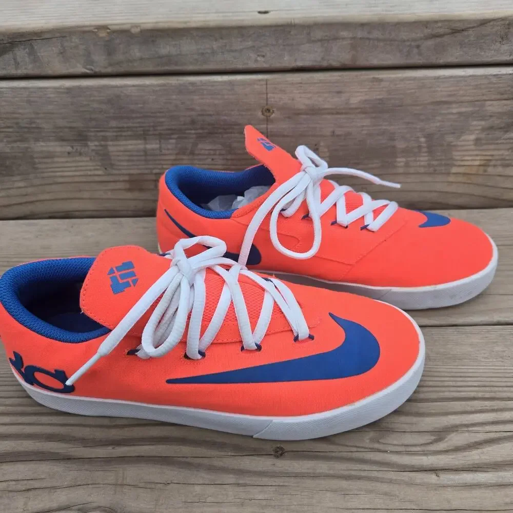 Nike KD Kevin Durant Vulc Laser Crimson Red Military Blue Sneaker Size 7y‎